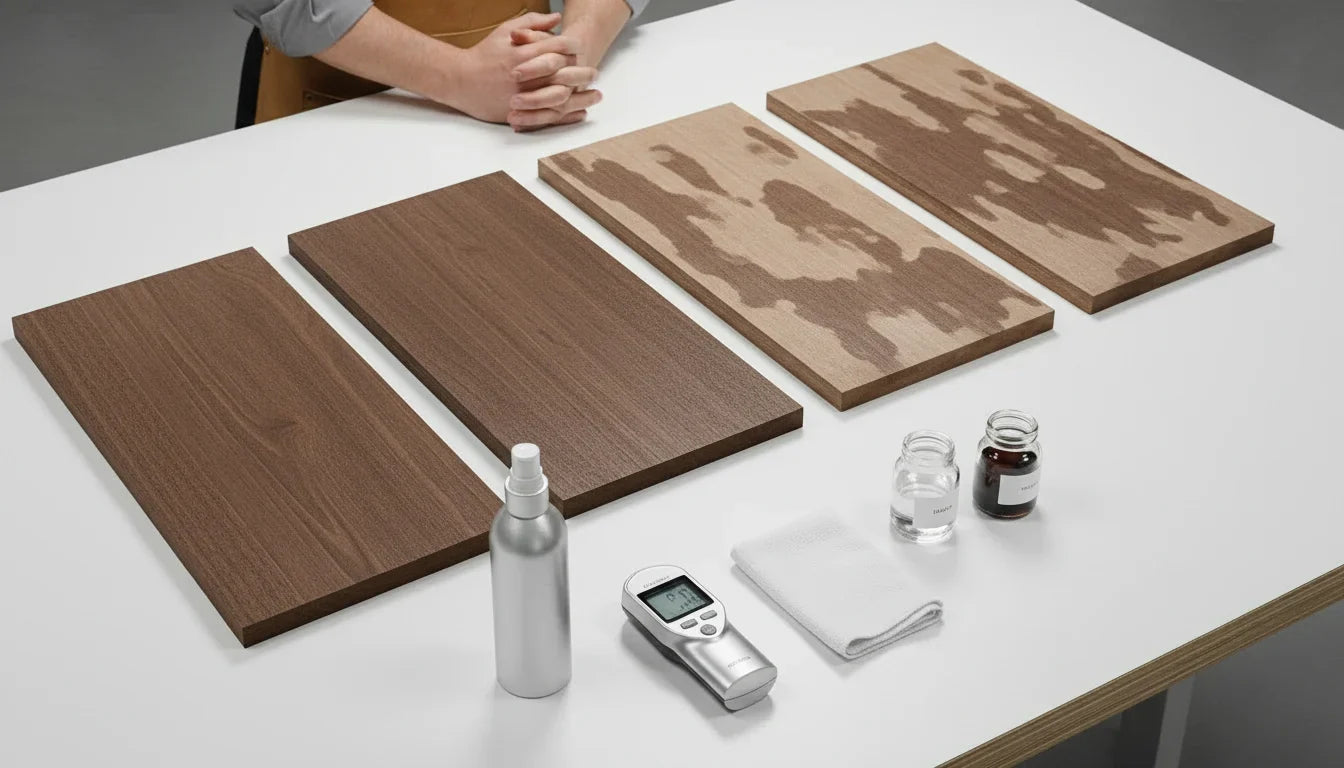 Water popping: when, why and how to raise the grain before staining