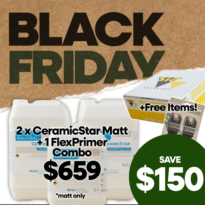 Berger-Seidle 2+1 Combo! 2 X CeramicStars + FlexPrimer + Free Multitool Blades + Free 1 box of Free Sia Sand paper