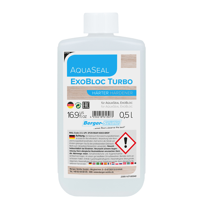 Berger-Seidle AquaSeal ExoBloc Turbo Hardener 500mL