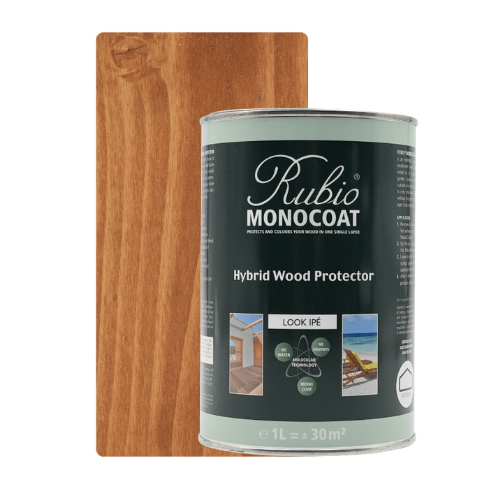 Rubio Monocoat Hybrid Wood Protector Look Ipe - exterior oil colour swatch