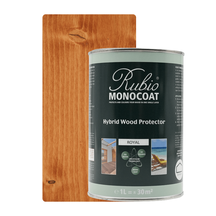 Rubio Monocoat Hybrid Wood Protector Royal - exterior oil colour swatch