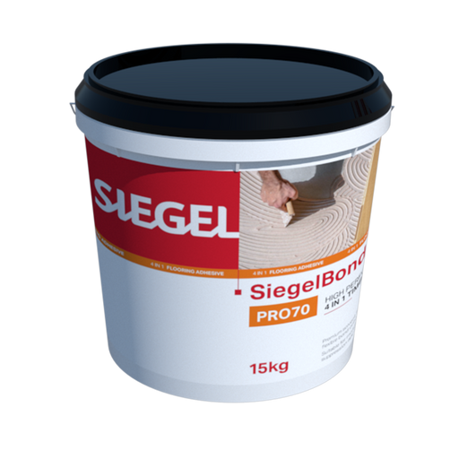 SiegelBond PRO70 (MS70) is a silane‑terminated polymer adhesive formulated specifically for professional flooring applicators. Offering superior adhesion, moisture resistance, and acoustic control, PRO70 delivers the performance installers need on even the toughest jobs.