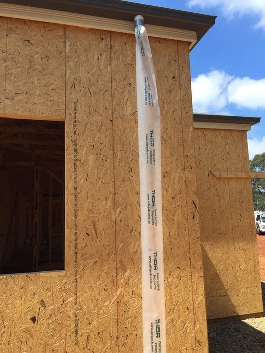THOR Temporary Downpipe in use