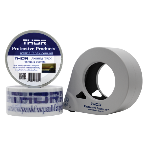 Two rolls of Thor joining tape with labels on a white background