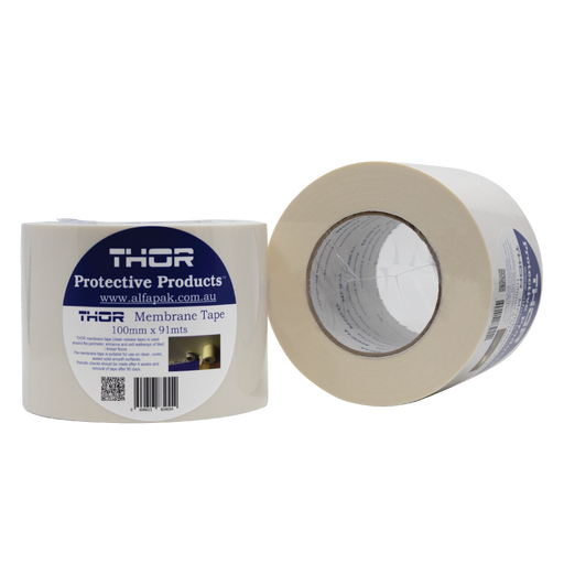 Thor membrane tape with label on a white background