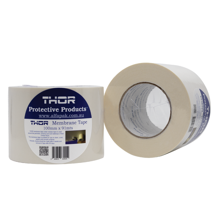 Thor membrane tape with label on a white background