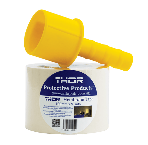 Thor Protective Products membrane tape with yellow funnel applicator on a white background