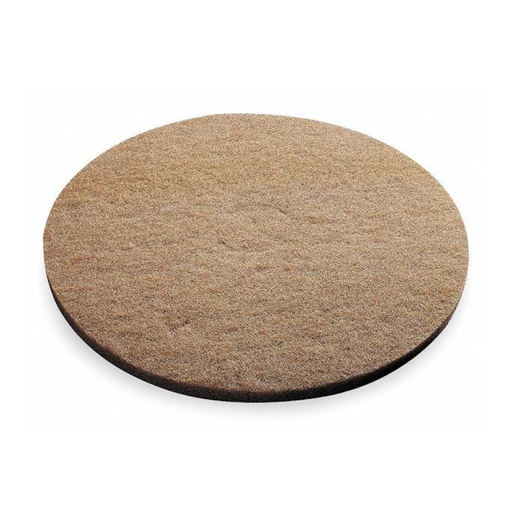 WOCA Beige Polishing Pads are designed for efficient machine application, quickly and easily cleaning, removing, and polishing oils and other surface treatments from all types of wood floors. These non-woven fine surface pads work effectively without the need for harsh chemicals, making them ideal for maintaining and refining your timber surfaces.