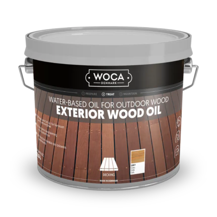 Premium oil finish from Woca enhances and protects wood floors and furniture, offering a durable and natural-looking finish.