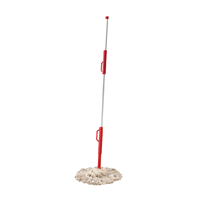 WOCA Sweep & Twist Mop Red — Timber Floor Cleaning Mop — EcoGrit