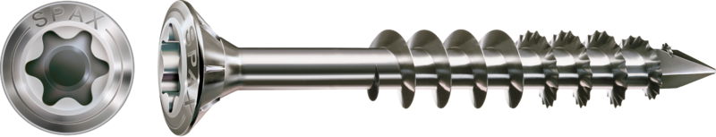 SPAX Facade Screw 4mm Standard A2 4x45mm (Box 100) for timber cladding and decking by EcoGrit Australia